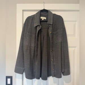 Women’s Black/Grey Thread & Supply Button-Up Sleeve Size XL🖤